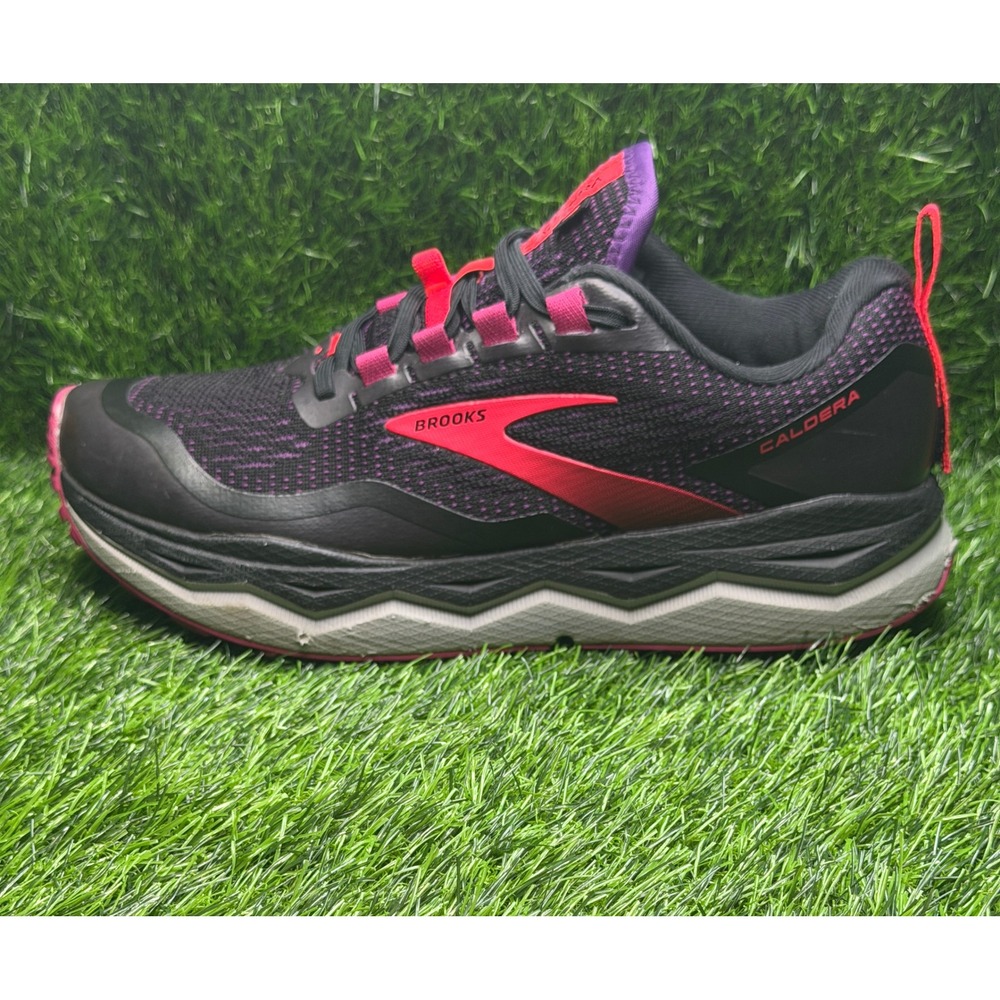 Brooks Caldera 5 Womens Trail Running Shoes Black Purple Pink Size 9.5